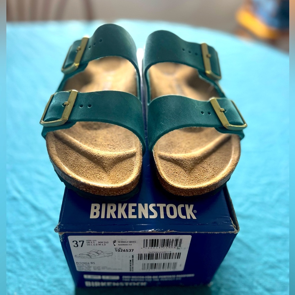 Birkenstock Teal Arizona - Brand New!
